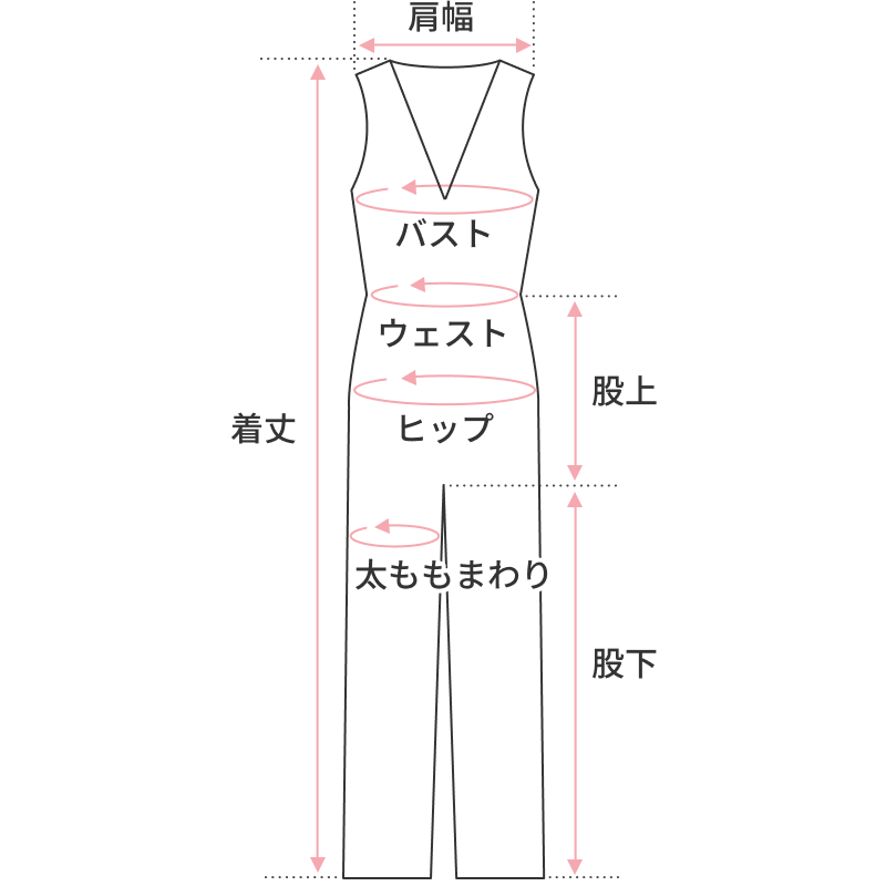 オールインワンの仕上がり寸法