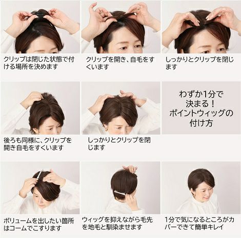 スマホでセミオーダーできるポイントウィッグ| ウィッグ専門店 You are